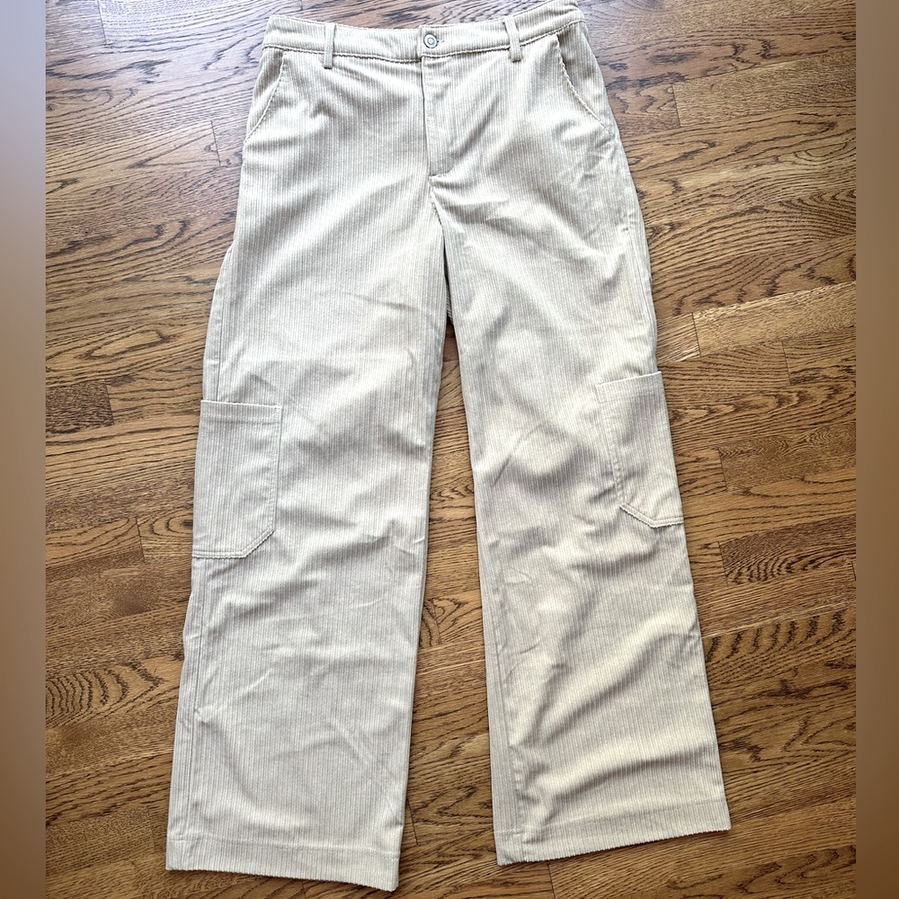 Soft corduroy wide leg pants